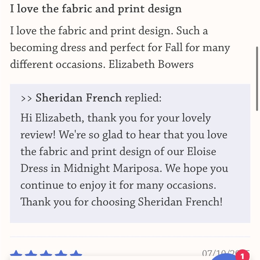TBBC x Sheridan French | Eloise Dress in Sheridan French Floral
Luxury Sz Large - Picture 11 of 16